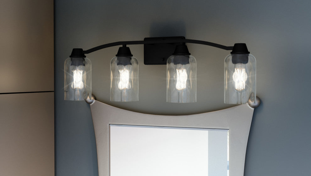 Quoizel ACA8627 Acacia 4 Light 28"W Vanity Light - Brushed Nickel