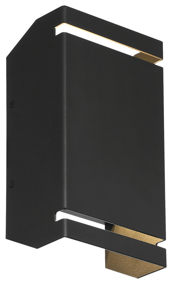 Access La Vida 2-Light Bi-Directional Outdoor LED Wall Mount Black