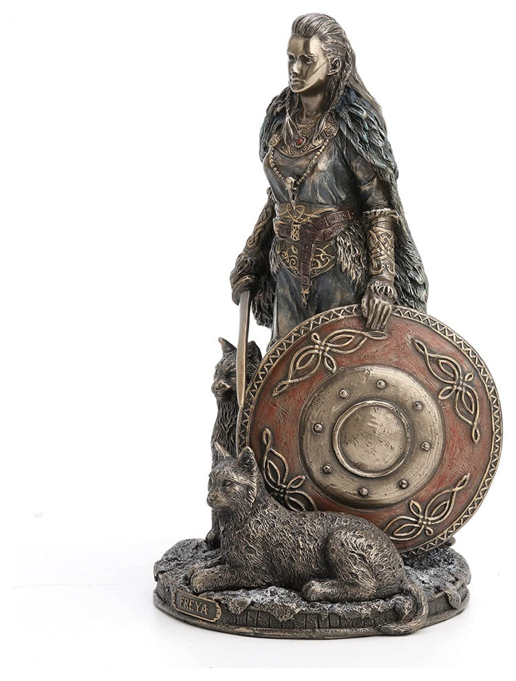 Shield Maiden Norse Goddess Freya - Classic Statue Sculpture