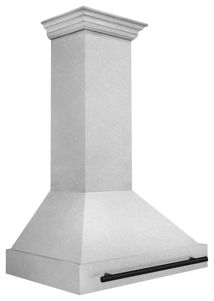 ZLINE 36 In. Wall Mount Hood, DuraSnow With DuraSnow Shell, 8654SNZ-36-MB