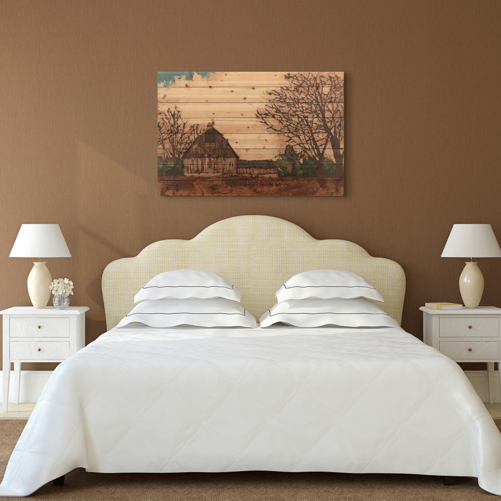 Erstwhile Barn 1 Arte de Legno Digital Print on Solid Wood Wall Art, 30"x45"