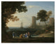 "Coast View with the Abduction of Europa" Paper Print by Claude Lorrain, 18"x14"