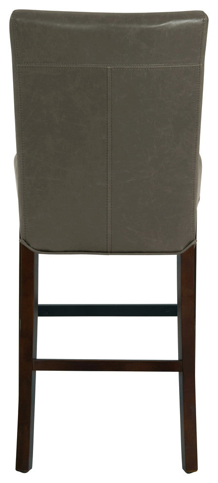 Milton Fabric Stool, Vintage Gray, Counter Stool, Bonded Leather