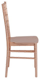 Hercules Series Rose Gold Resin Stacking Chiavari Chair