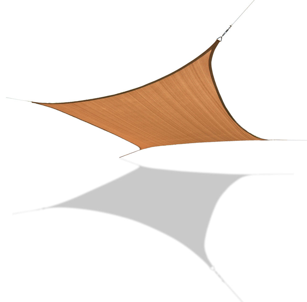 Sun Shade Sail Large Square 18' x 18', Beige