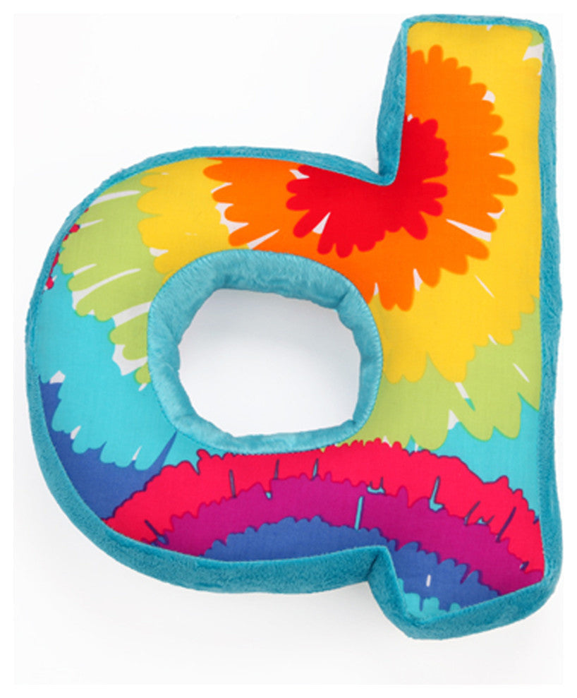 Terrific Tie Dye - Letter Pillow D