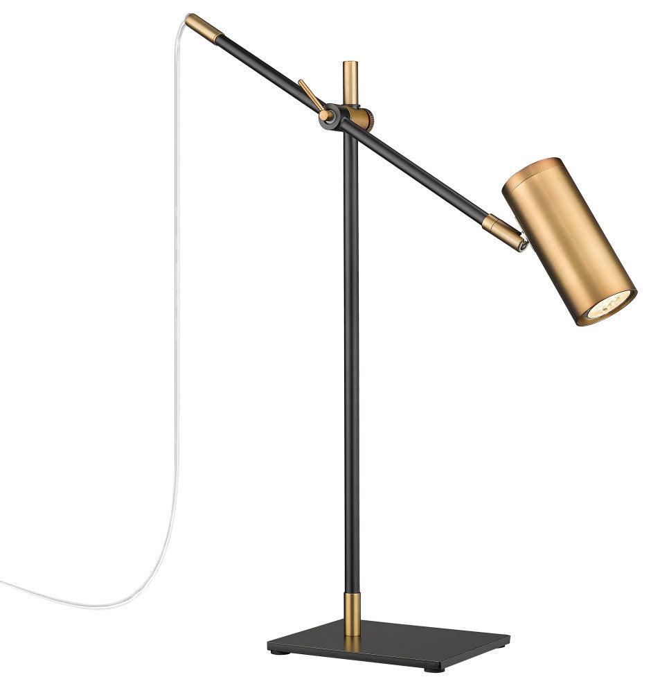 Zlite 814TL-MB-OBR 1-Light Table Lamp, Olde Brass