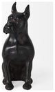 Rocky Black Resin Boxer Dog