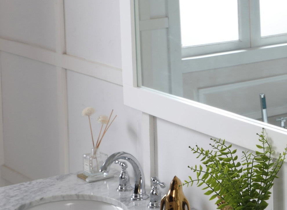 Anderson Rectangle Vanity Mirror 60", White