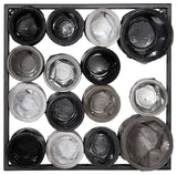 Paint Can Wall Art, Square, Mixed Neutrals, Assorted SM