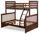 Odessa Twin & Full Bunk Bed In Phillip Walnut Finish