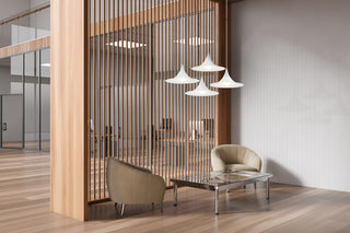 Costa LED Pendant, Replaceable LED, Matte White, 15.75in