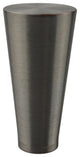 Urbanest Zario Lamp Finial, 2", Brushed Steel