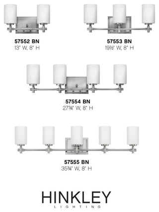 Hinkley Lighting 57554 Laurel 4 Light 28"W Bathroom Vanity Light - Brushed
