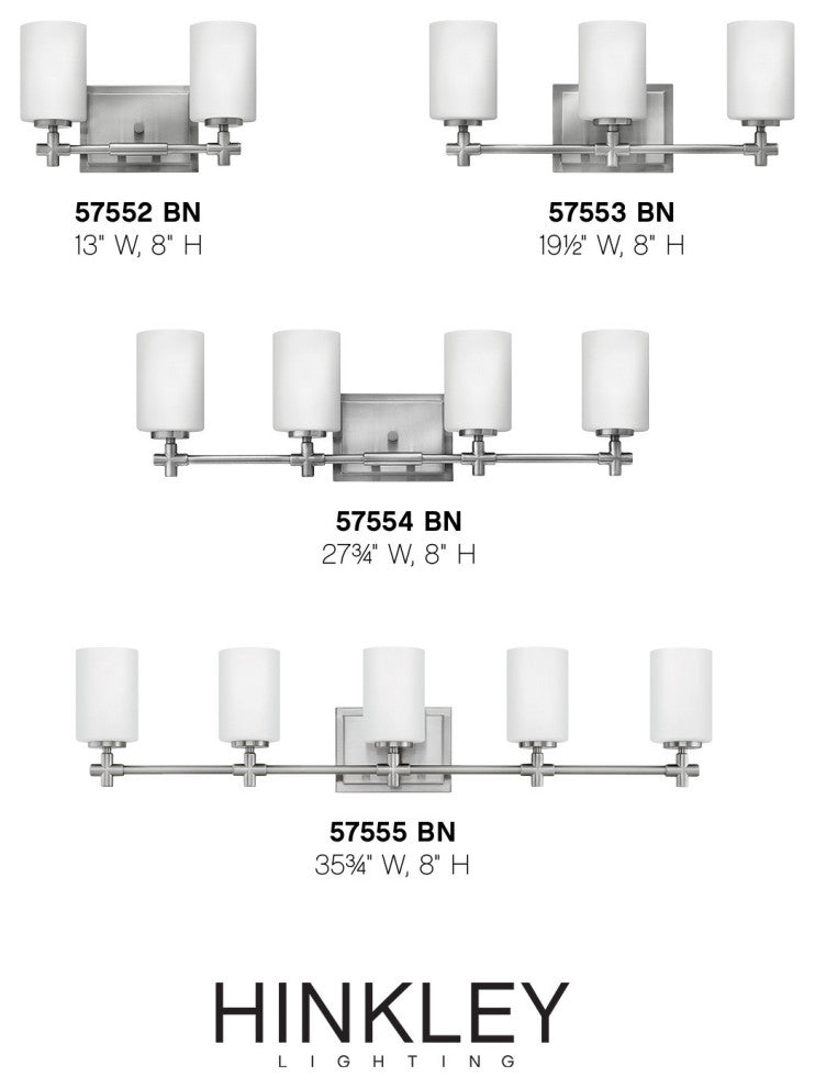 Hinkley Lighting 57554 Laurel 4 Light 28"W Bathroom Vanity Light - Brushed