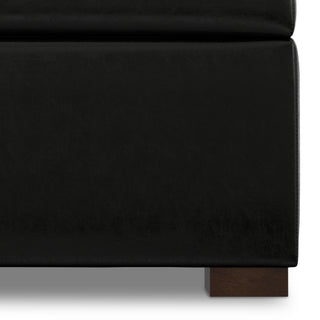 Gabbie Square Coffee Table Storage Ottoman, Midnight Black