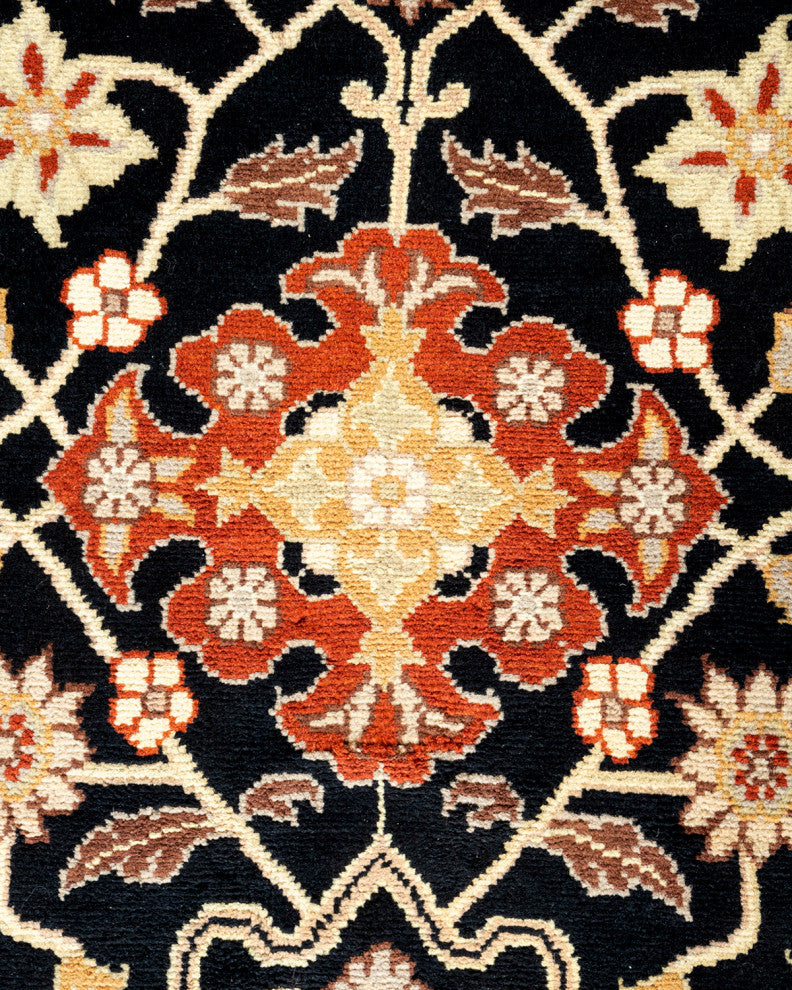 Mogul, One-of-a-Kind Hand-Knotted Area Rug Black, 8' 3" x 10' 4"