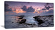 "Dinosaur Footprint Magoito Beach" Contemporary Seascape Art Canvas, 32"x16"