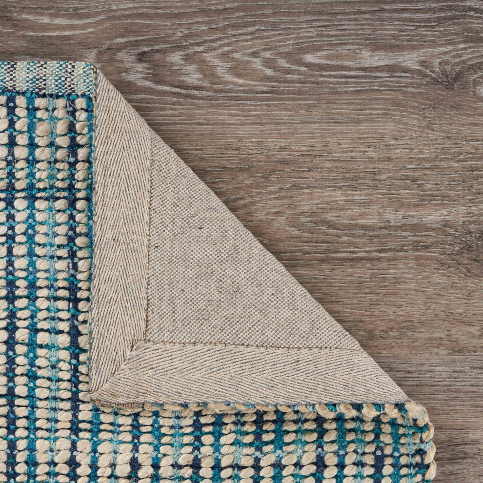 5' x 8' Classic Blue Jute Area Rug