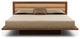 Copeland Moduluxe 35" Queen Bed With Upholstery, Saddle Cherry, Sand