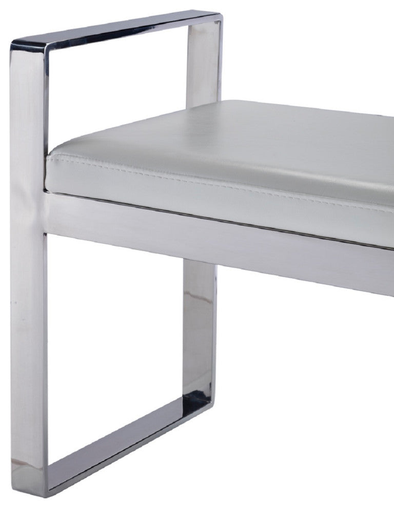 Pasargad Home Luxe Collection Bench, Leather