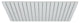 Aqua Piazza 20" Super Slim Square Rain Shower Head, Chrome