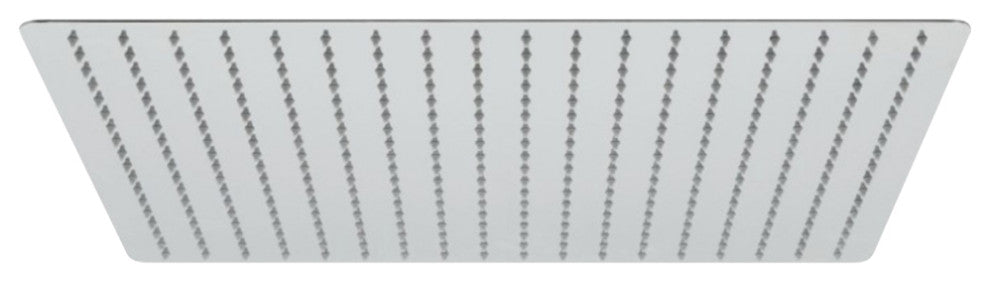 Aqua Piazza 20" Super Slim Square Rain Shower Head, Chrome