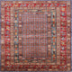 Ahgly Company Indoor Square Mid-Century Modern Area Rugs, 8' Square