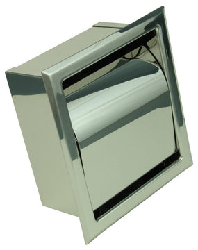 Stainless Steel Recessed Toilet Tissue Holder With Lid