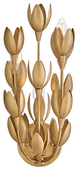 Hinkley Lighting 30010 Flora 3 Light 17" Tall Wall Sconce - Burnished Gold