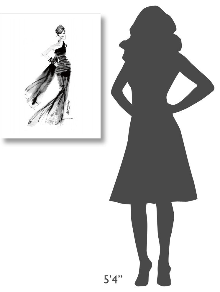 "Modern Fashion IV" Digital Paper Print by Anne Tavoletti, 24"x30"