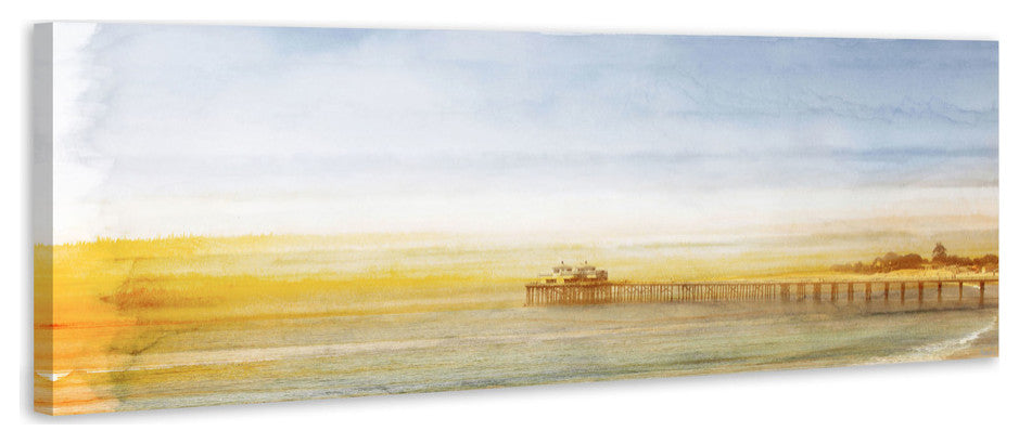 "Malibu Pier" Fine Art Canvas Print, 60"x20"