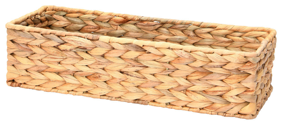 Household Essentials Water Hyacinth Rectangular Storage Basket