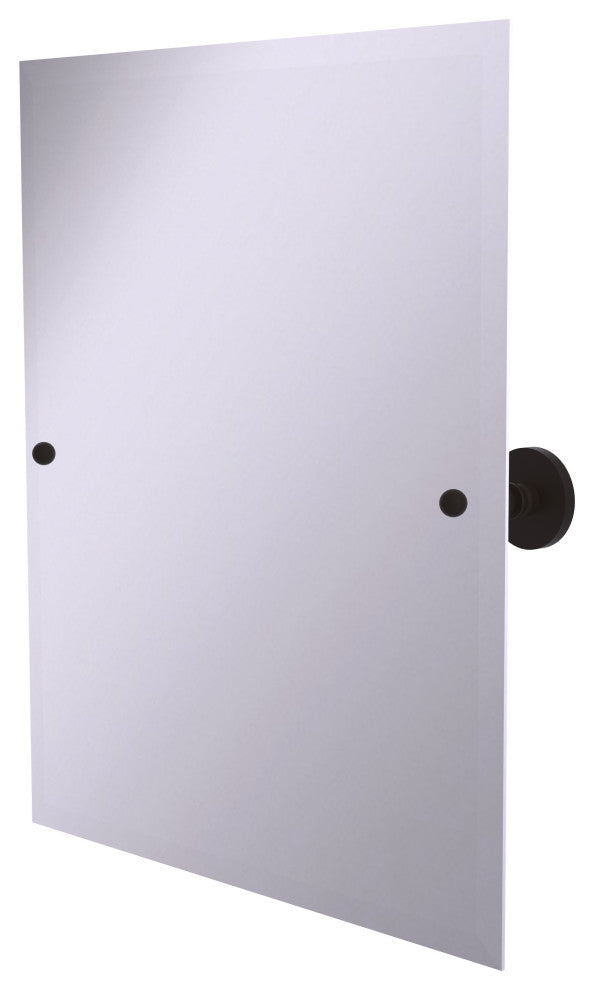 Prestige Skyline Frameless Beveled Edge Tilt Mirror, Oil Rubbed Bronze