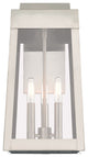 Livex Lighting Brushed Nickel 3-Light Outdoor Wall Lantern
