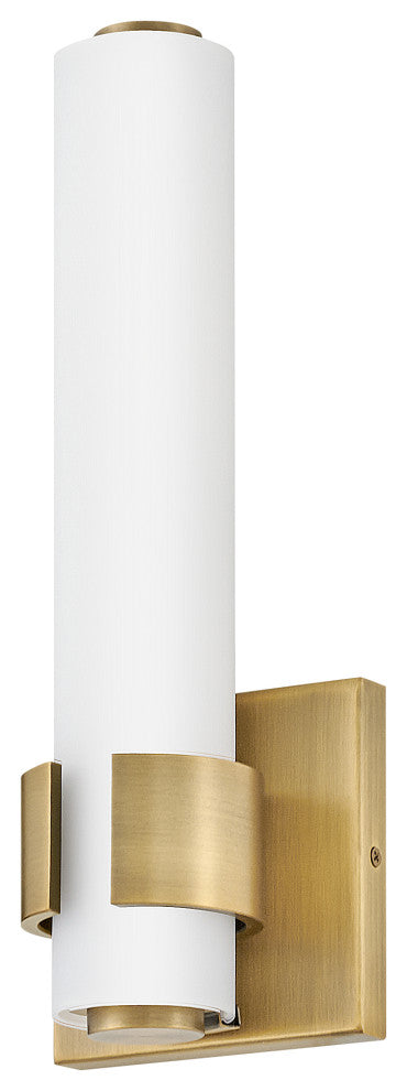 Hinkley Aiden Medium Led Sconce, Lacquered Brass