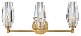 Hinkley Ana Medium Three Light Vanity, Heritage Brass