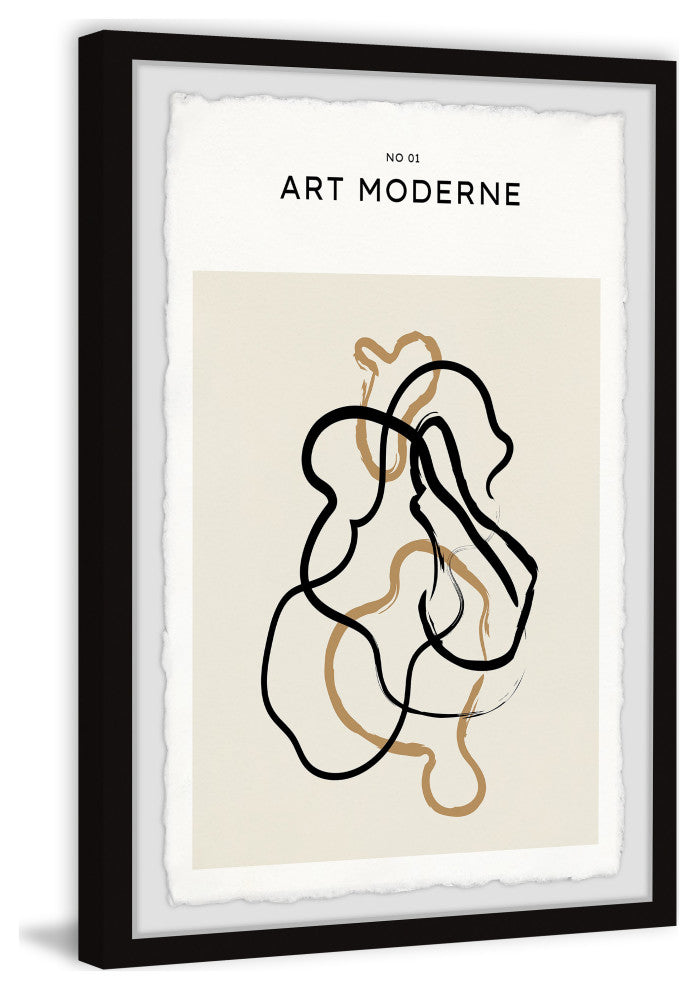 "No 01 Art Moderne" Framed Painting Print, 8x12