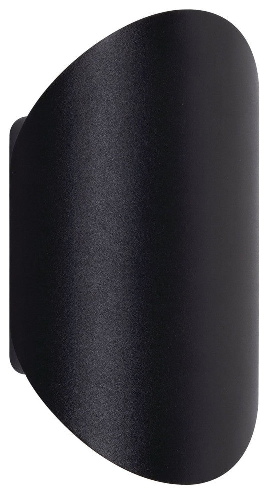 Remy 7" Outdoor LED Wall Sconce, Black