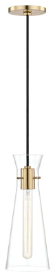 Anya 1-Light Pendant, Aged Brass