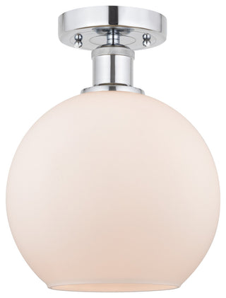 Innovations 616-1F-PC-G121-8 1 Light Semi-Flush Mount, Polished Chrome