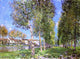 Alfred Sisley The Lane of Poplars at Moret-Sur-Loing Wall Decal