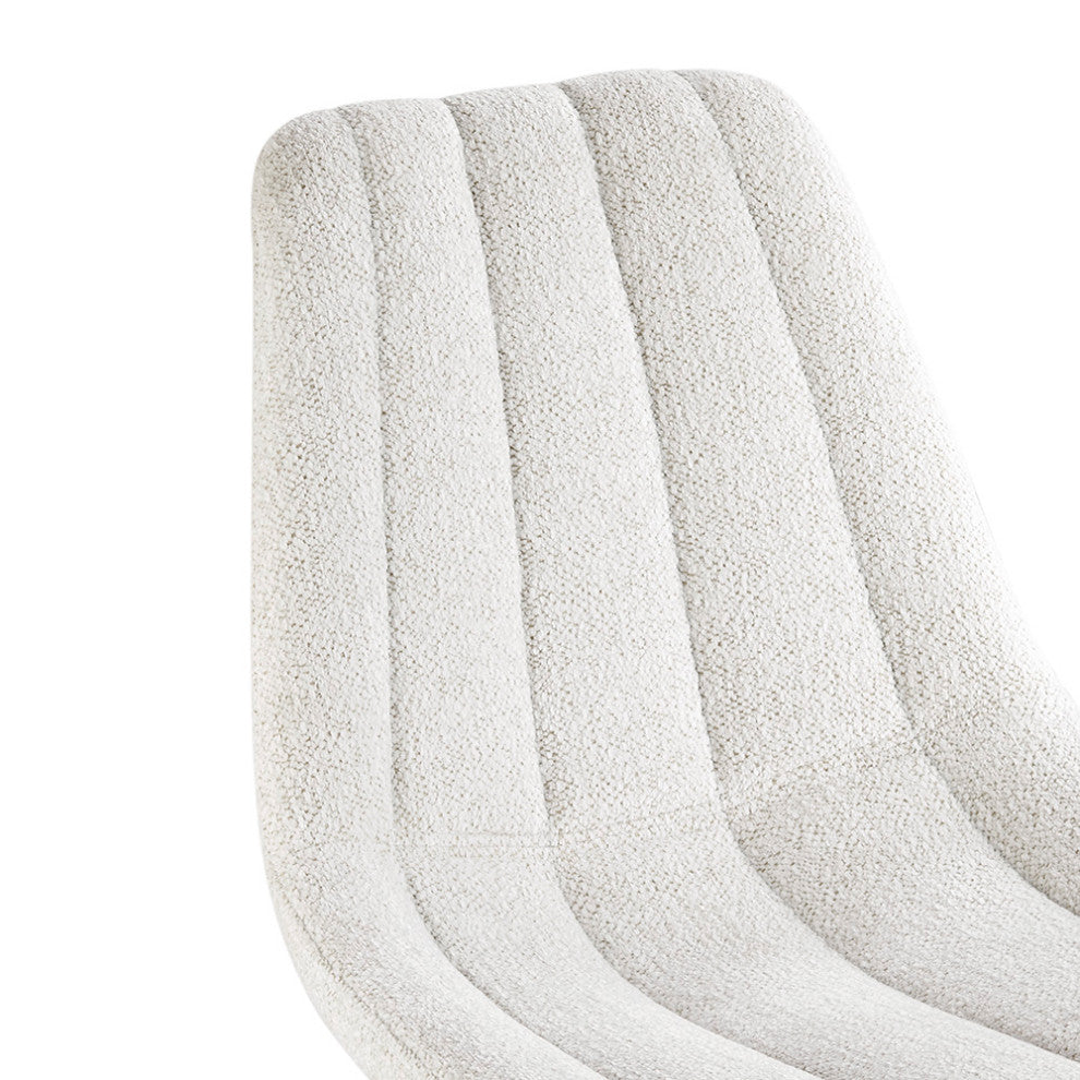 Robert PU Counter Stool,, Set of 4, Posh Ivory, Dining Side Chair, Fabric