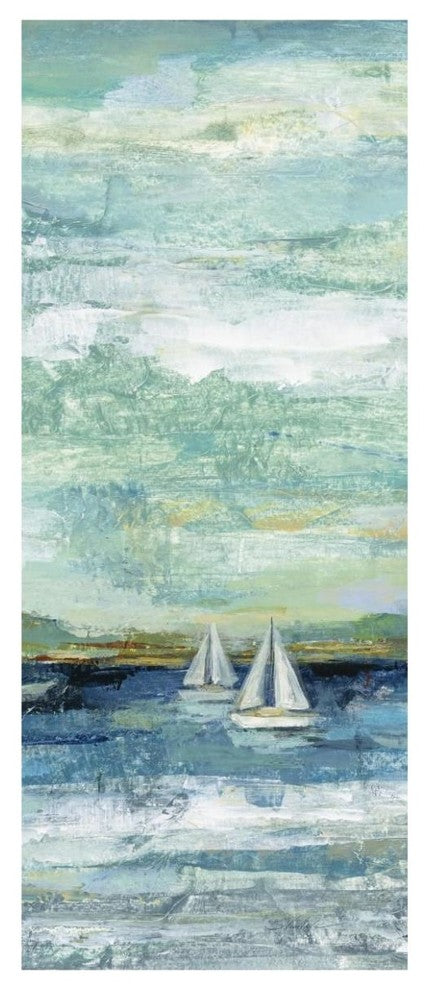 "Calm Lake Panel II" Digital Paper Print by Silvia Vassileva, 26"x62"