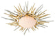 Helios 1-Light Ceiling Medium Medium, Gold and Silver Leaf