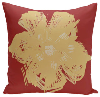 Polyester Outdoor Pillow, Floral