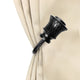 Verena Curtain Holdback, Pair, Black