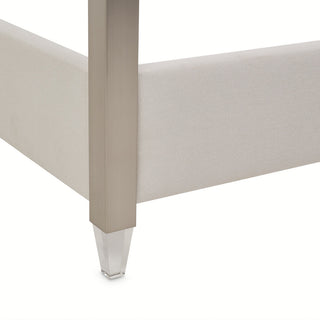 Penthouse Eastern King Canopy Bed, Ash Gray