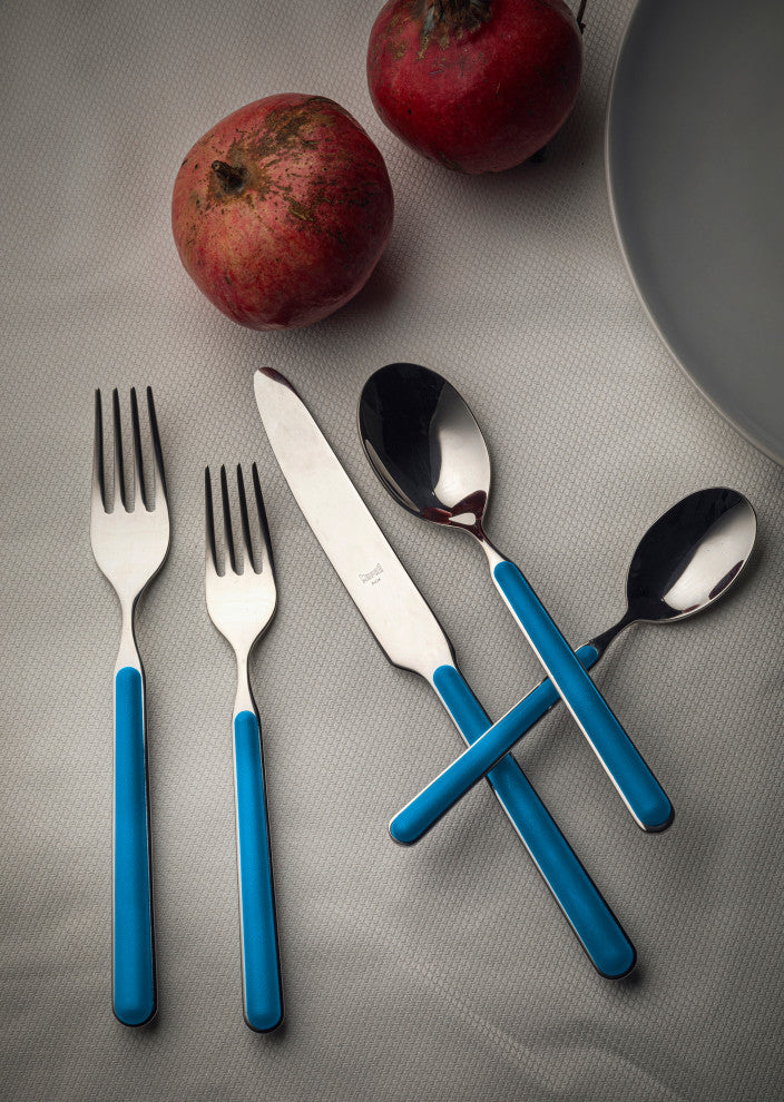 Fantasia Flatware, Electric Blue, 20-Piece Set