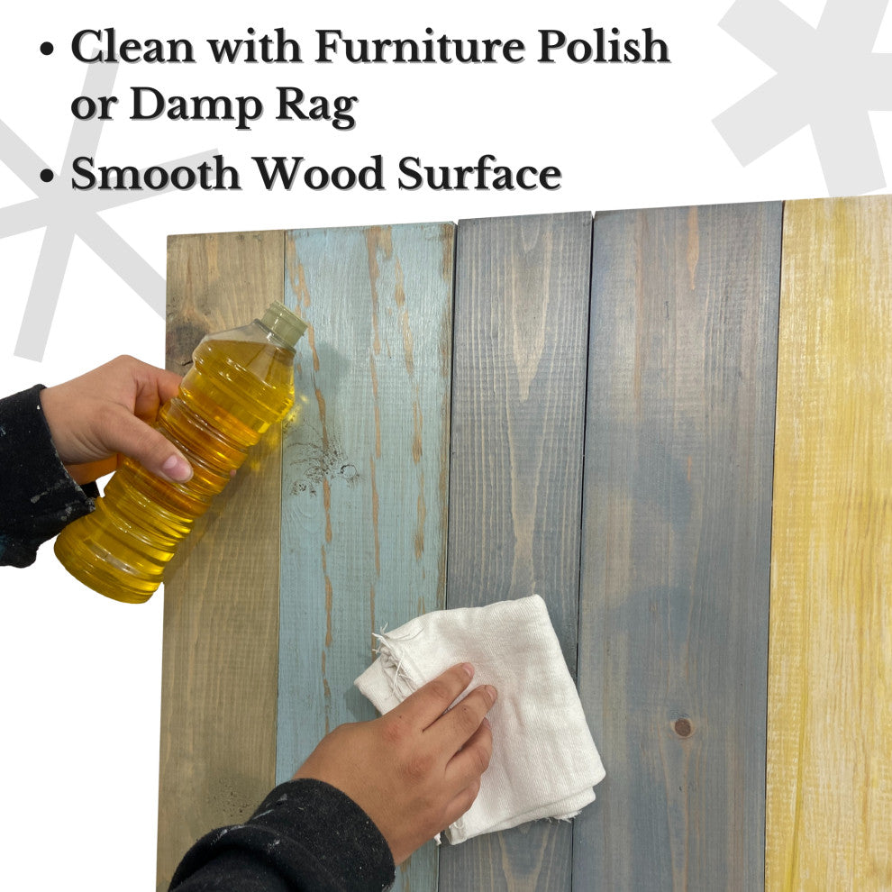 Handcrafted Headboard, Leaner Style, Sunrise Mix, King